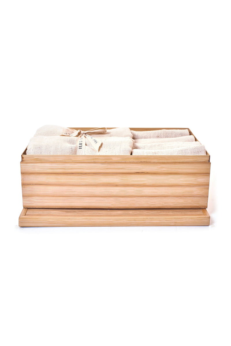 Ecru Organic Cotton Towel Box Set
