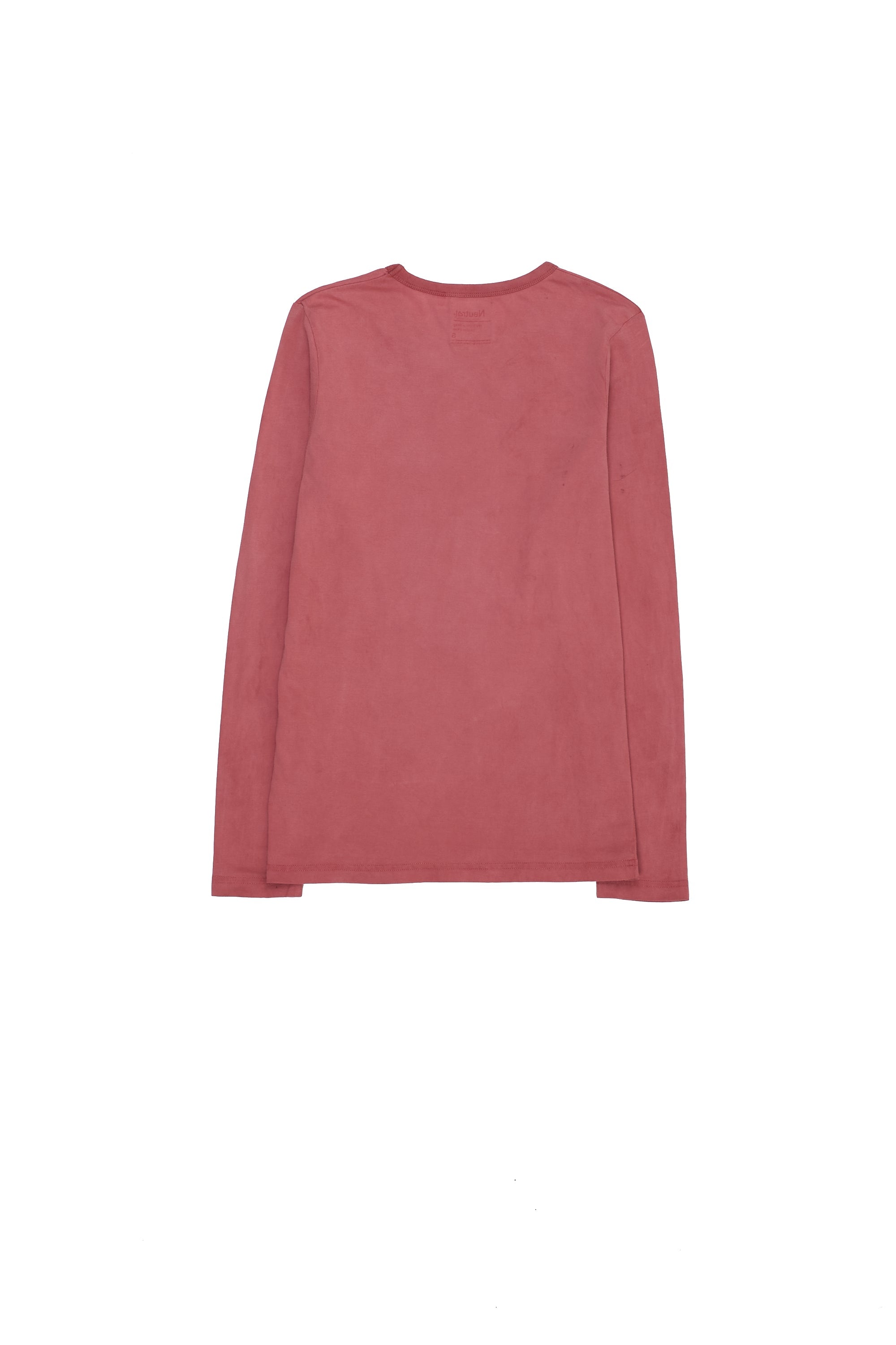 CHALK PINK ORGANIC COTTON FULL SLEEVES T-SHIRT