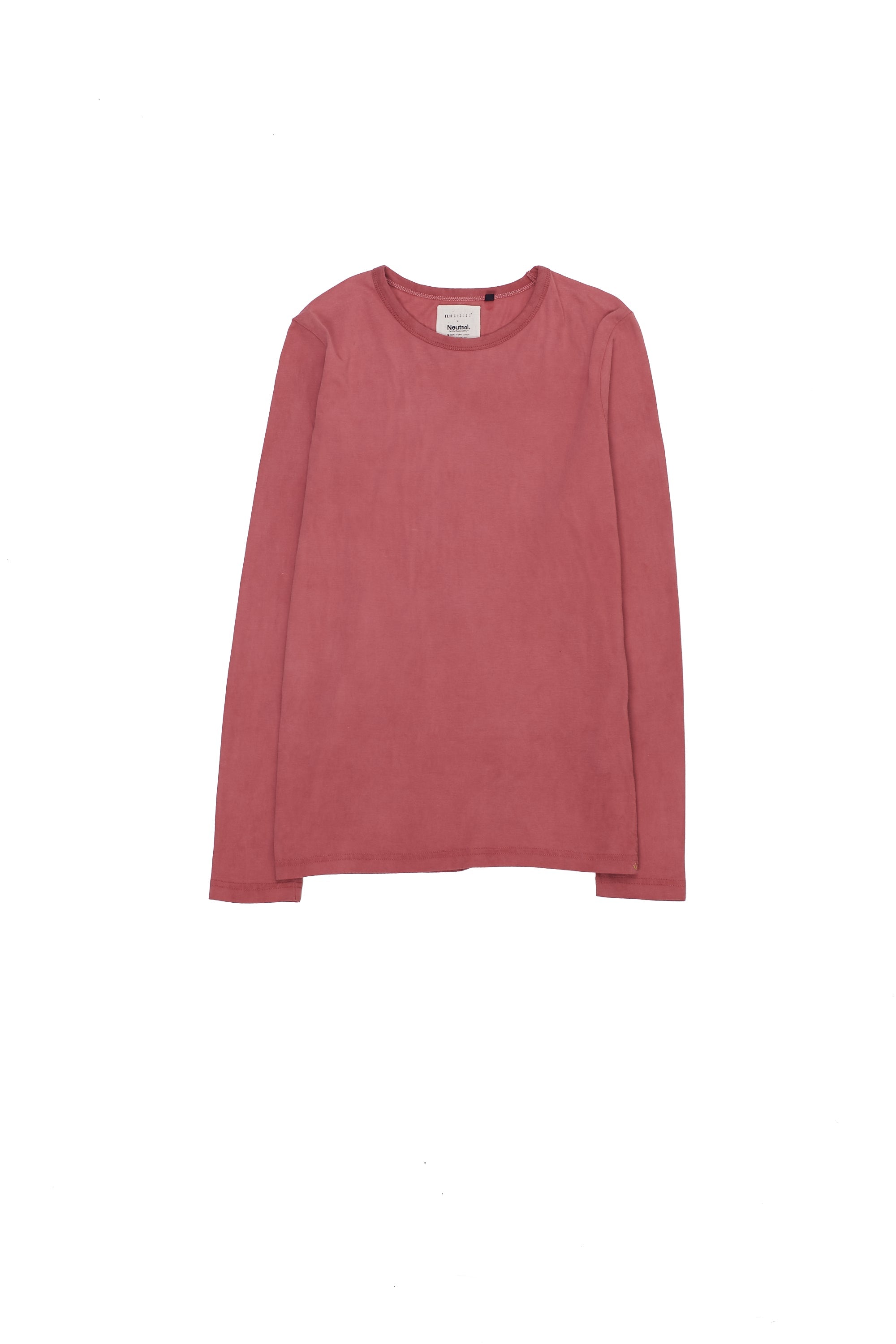 CHALK PINK ORGANIC COTTON FULL SLEEVES T-SHIRT