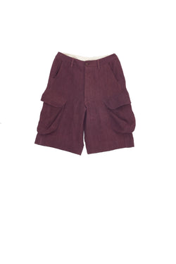 Raisin Purple Engineered Men'S Organic Cotton Cargo Shorts