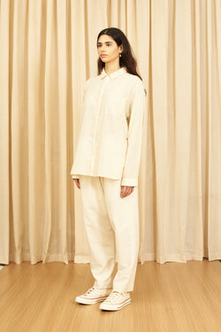 Off-White 100% Handmade Fine Cotton Shirt