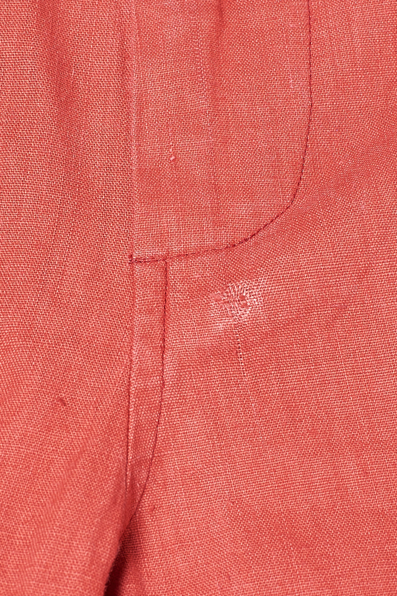 ORGANIC COTTON PANTS DYED IN RED