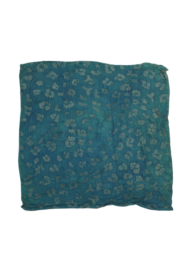 SAGE SILK WITH BANDHANI SCARF