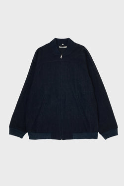 MIDNIGHT INDIGO BOMBER JACKET