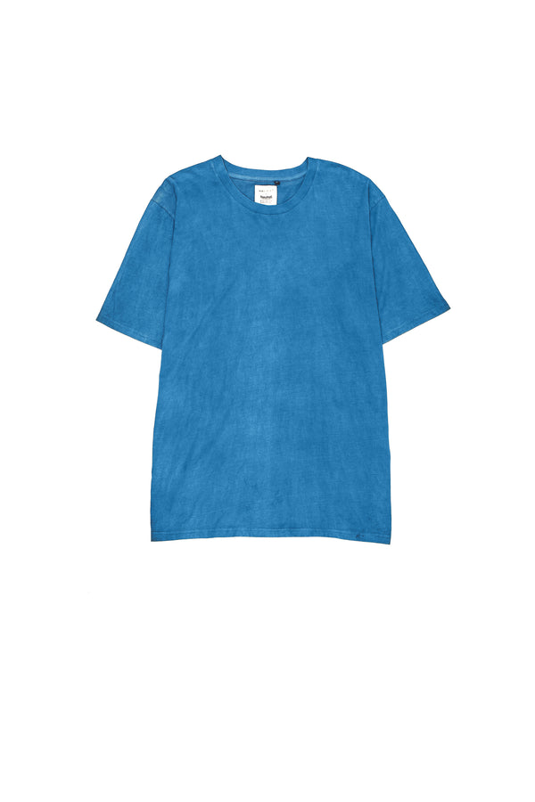SKY BLUE SOLID UNGENDERED ORGANIC COTTON T-SHIRT