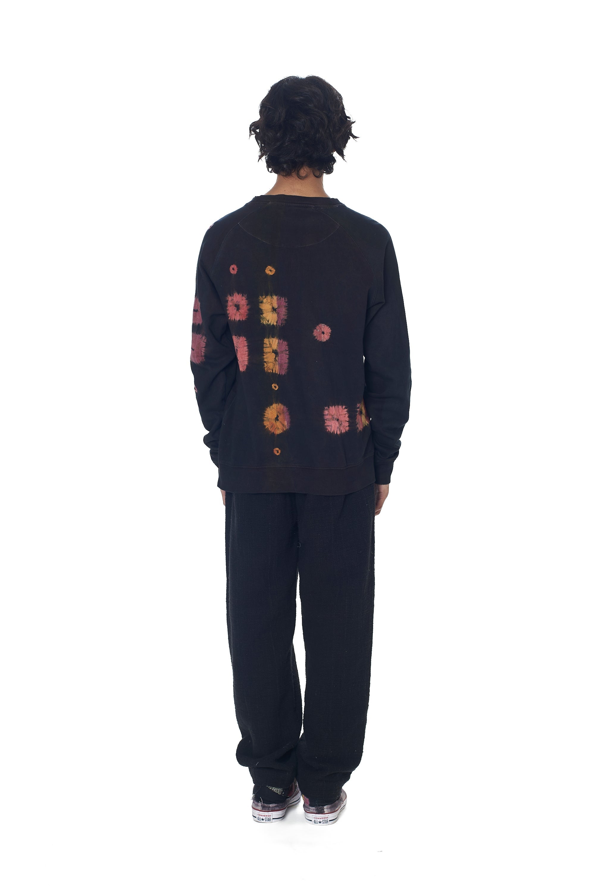 MULTI-COLOUR SHIBORI ORGANIC COTTON SWEATSHIRT