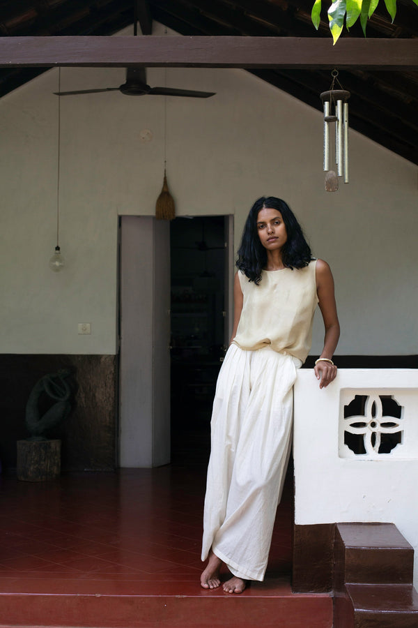 RELAXED FIT COTTON PANTS