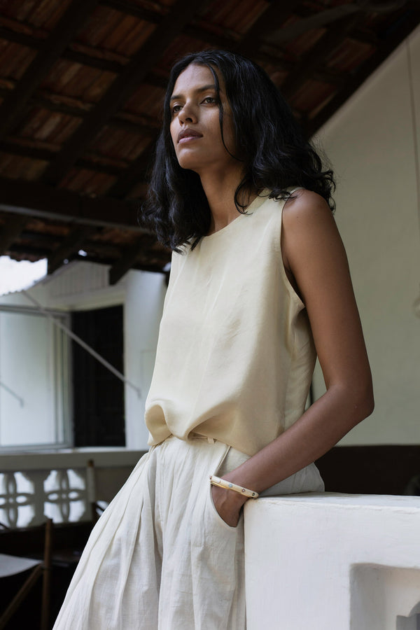 MULBERRY SILK ESSENTIAL TOP