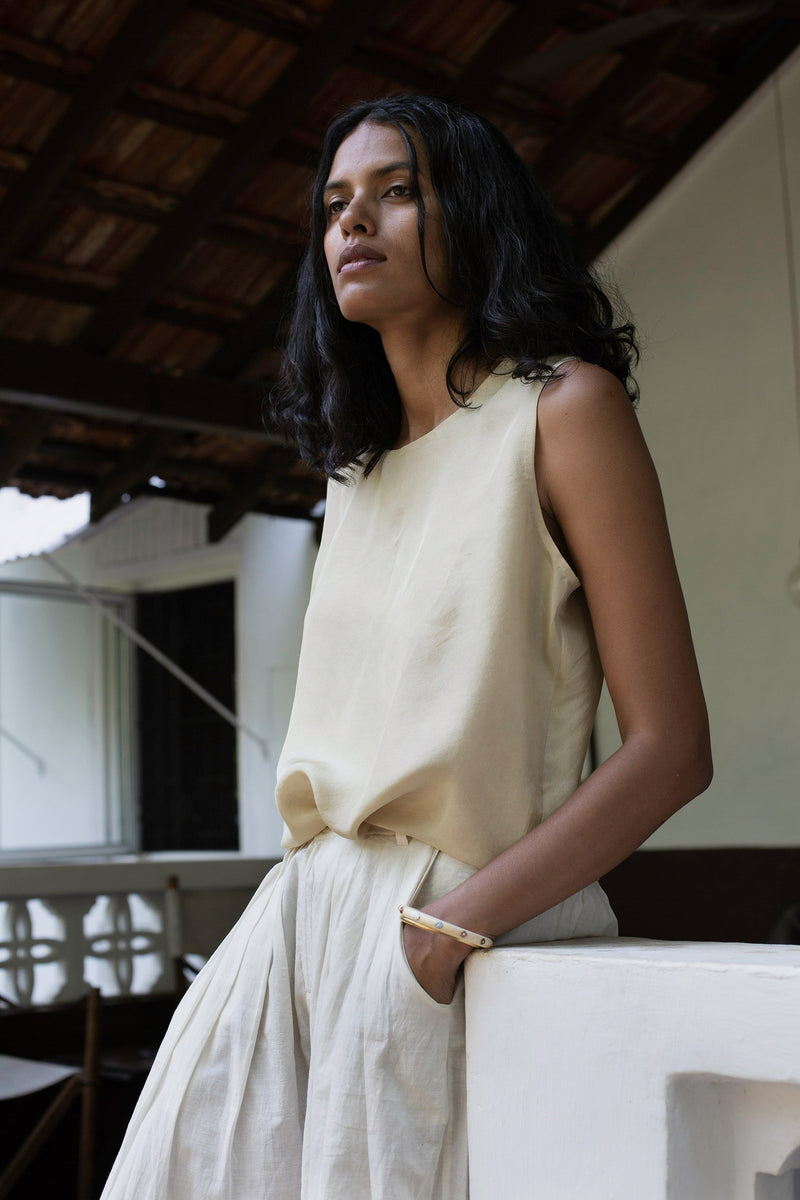 MULBERRY SILK ESSENTIAL TOP