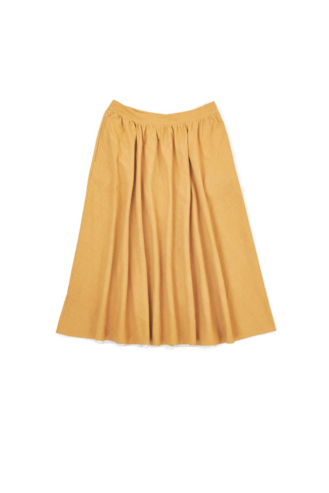 A LINE PANELLED SKIRT