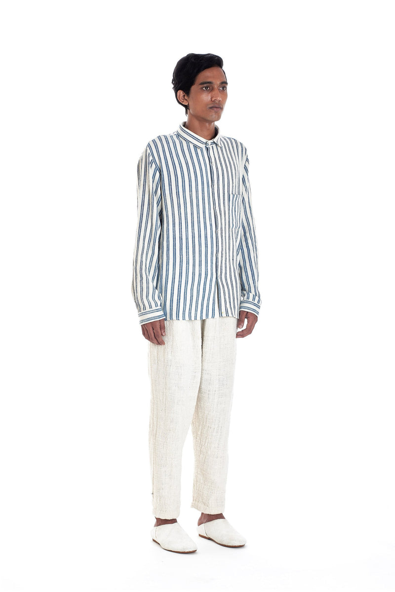 BASIC STRIPE SHIRT ORGANIC COTTON
