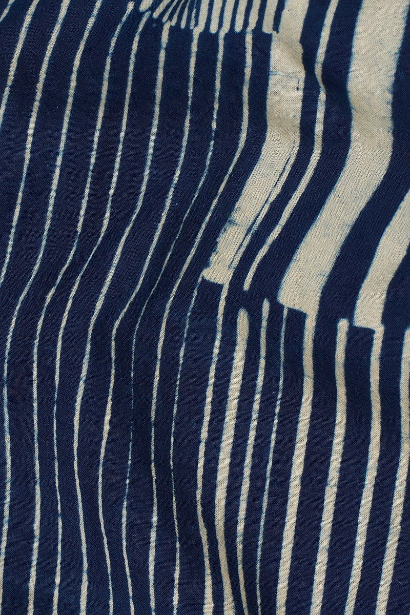 INDIGO STATEMENT CLAMP DYED SUMMER SHIRT