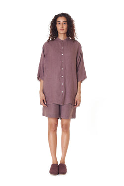 100% Linen Kimono Half Sleeve Shirt