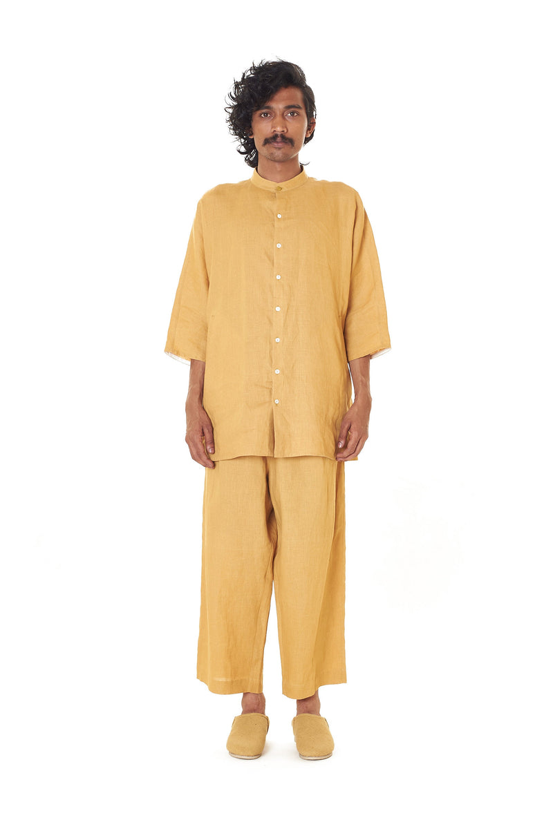 UNGENDERED LINEN DRAWSTRING TROUSERS