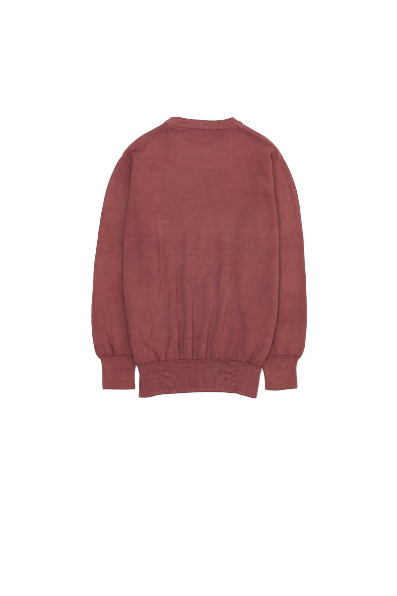 Chalk Pink Merino Wool Crewneck Sweater