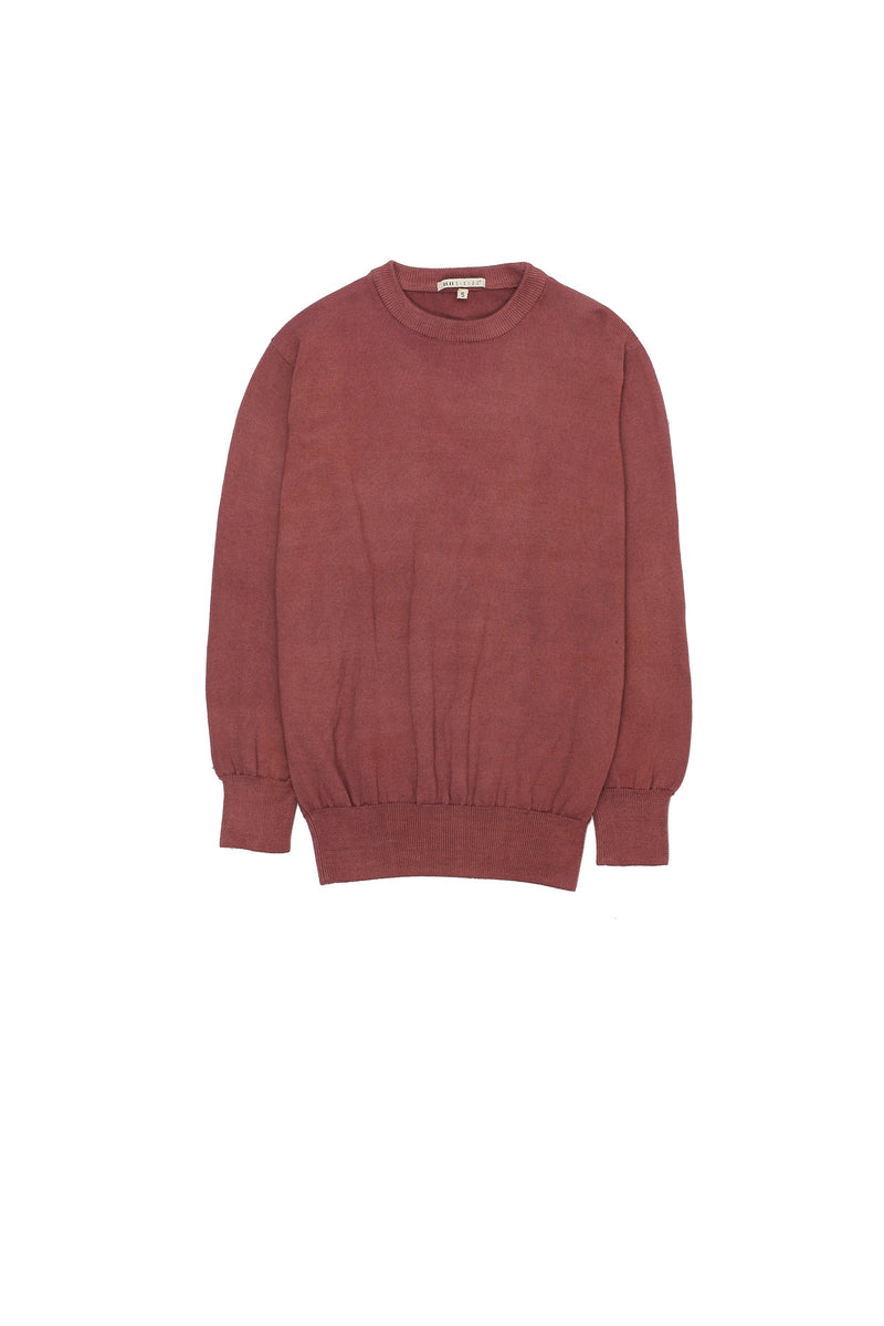 Chalk Pink Merino Wool Crewneck Sweater