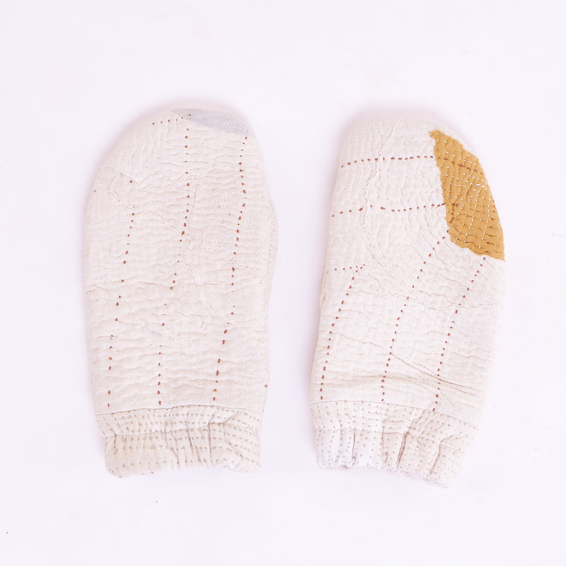 PATCHWORK MITTEN GLOVES