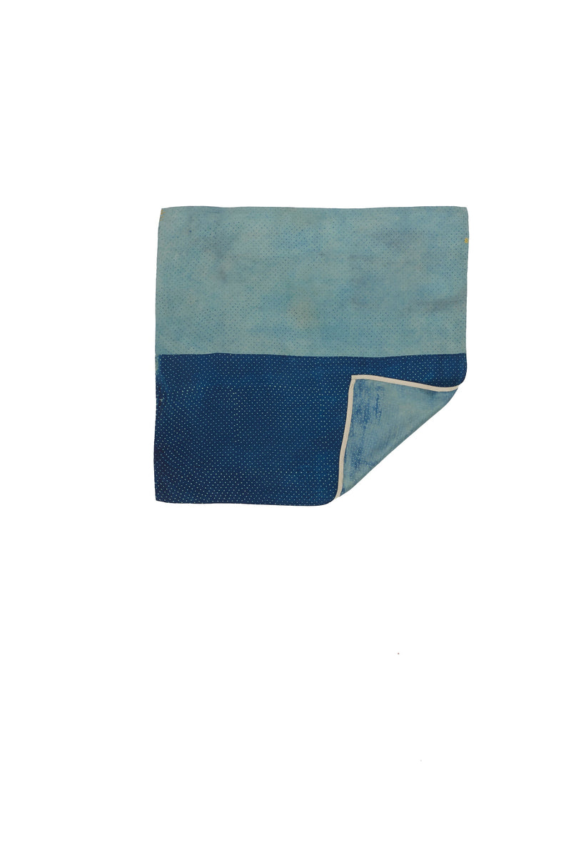 INDIGO BLOCK PRINTED SILK SCARF