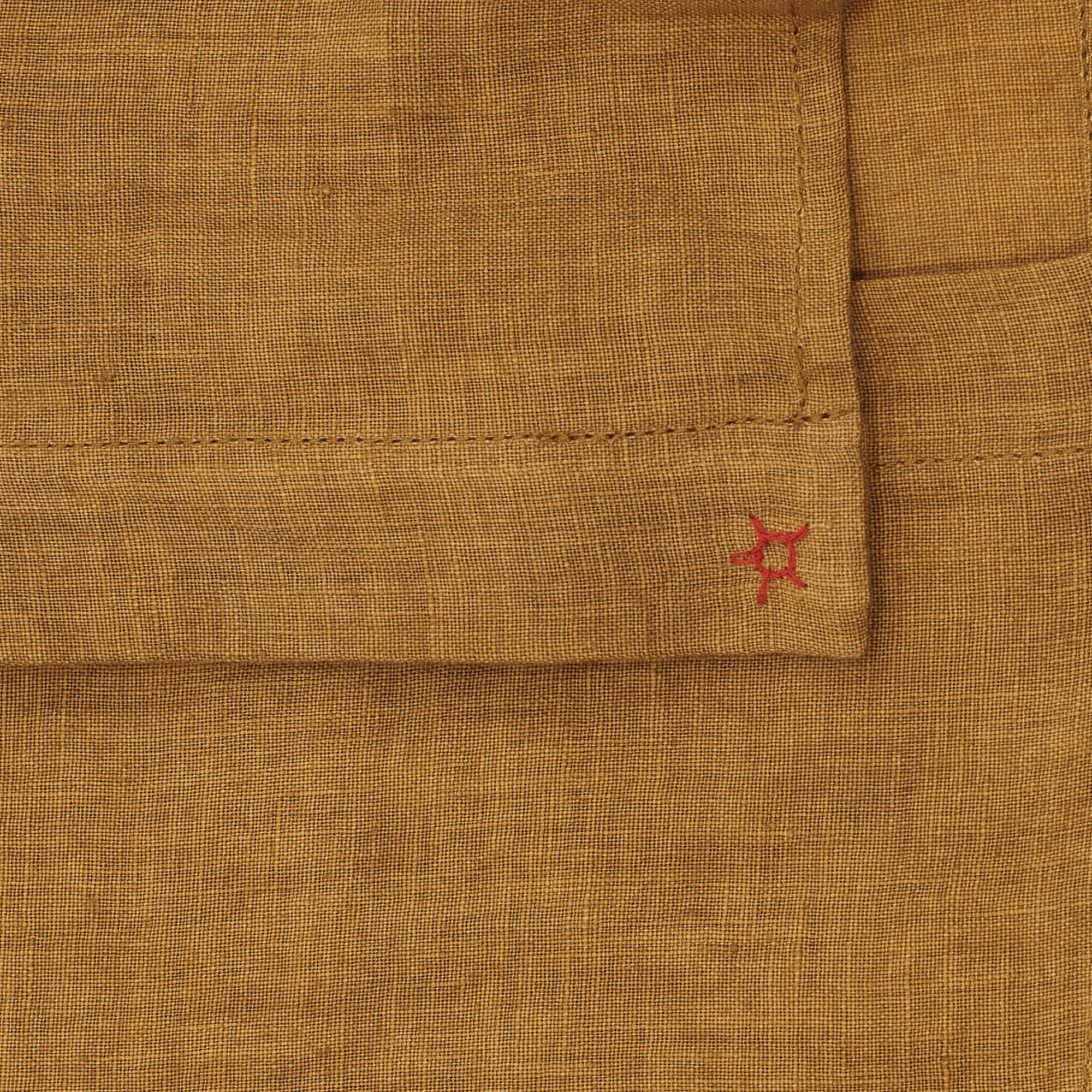 MENS LINEN DYED IN MUSTARD YELLOW