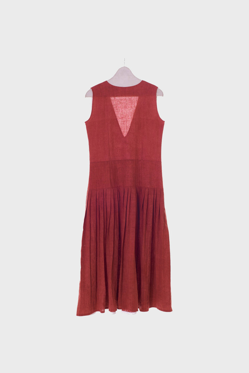 Pina Dress In Carmine Red