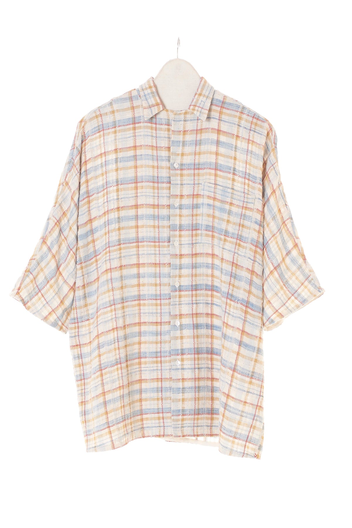 CHECKS SHIRT IN HANDSPUN ORGANIC COTTON YARN