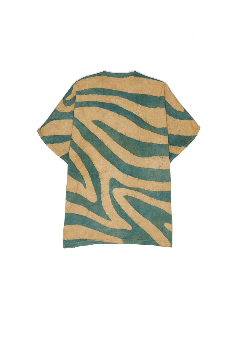 NATURAL GREEN HAND PAINTED RELAXED FIT T-SHIRT