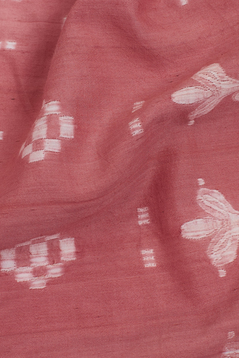 Pink Soft Cotton Silk Shibori Scarf