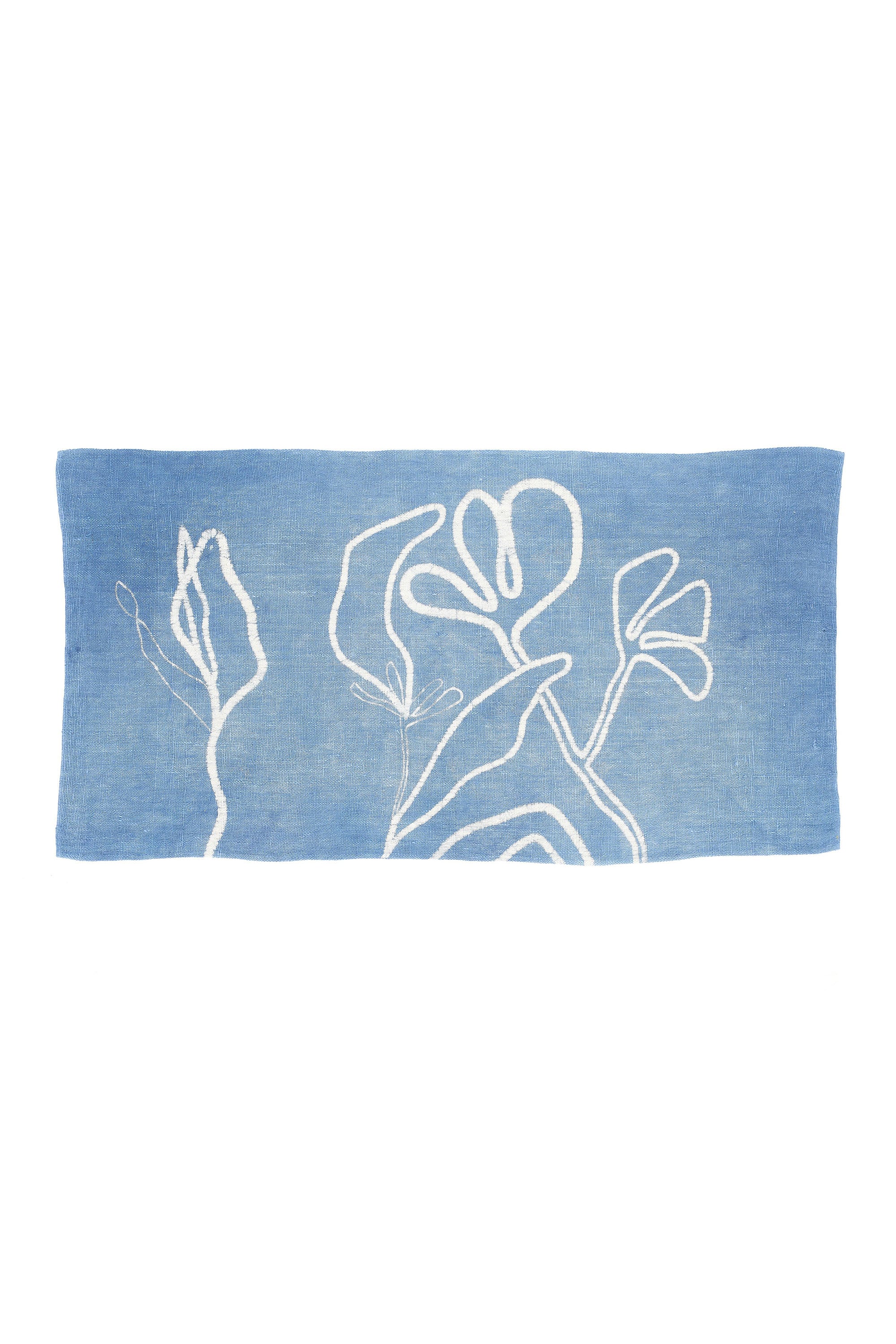 INDIGO HANDPAINTED TOWEL