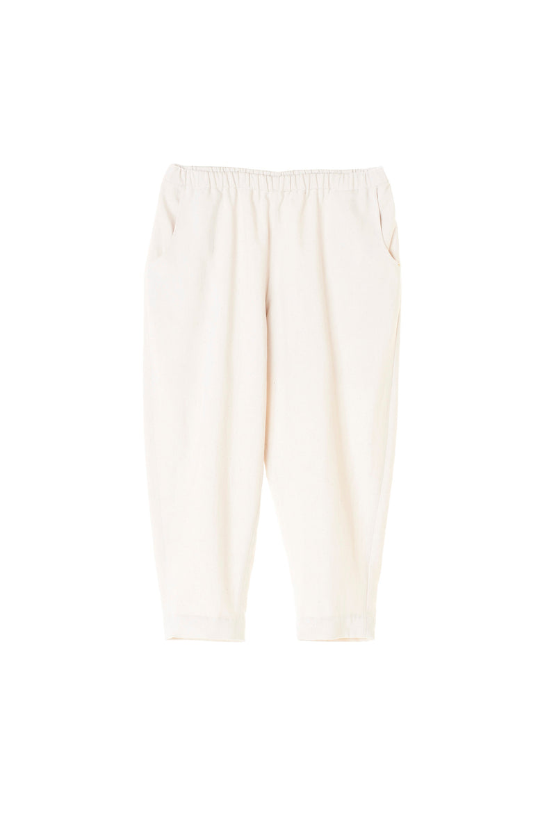 HANDSPUN ORGANIC COTTON DENIM- UNBLEACHED TROUSERS
