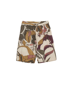 Handpainted Silk Relaxed Fit Shorts