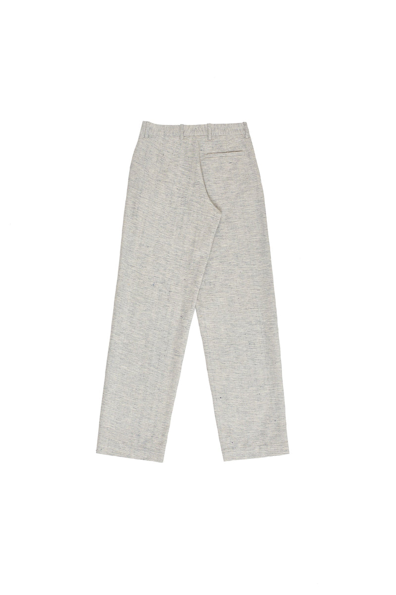 LIGHT INDIGO CRAFTED STRAIGHT FIT TROUSERS