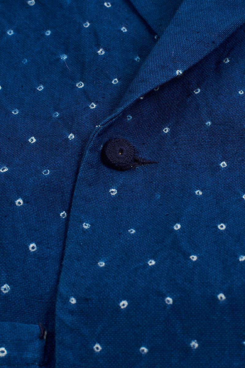 INDIGO CRAFTED ALL-OVER BANDHANI JACKET