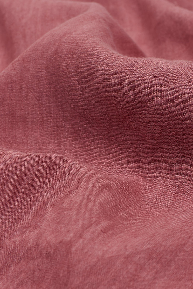 Chalk Pink Solid Cotton Linen Shirt