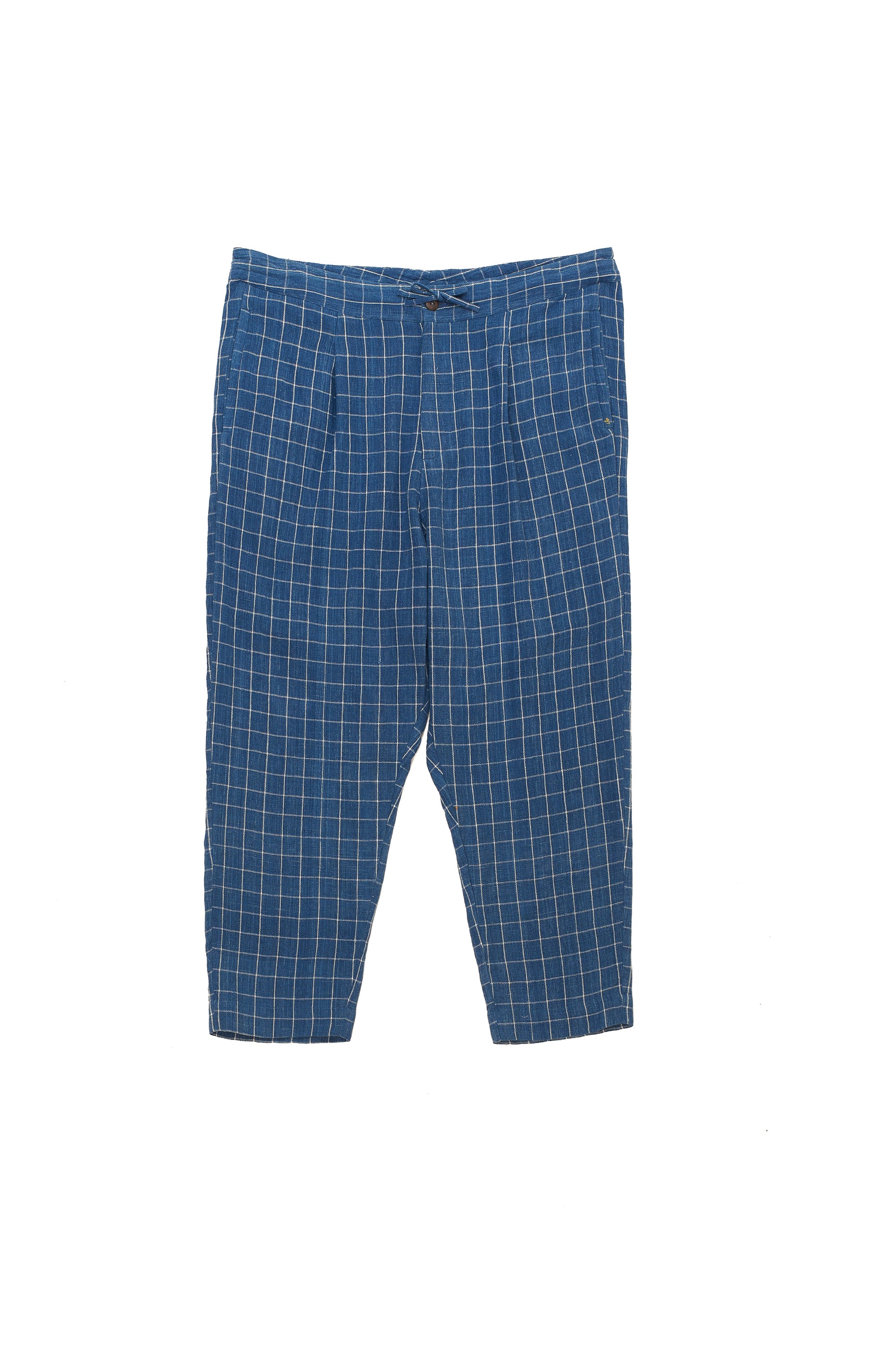 UNGENDERED INDIGO CHECK PANTS