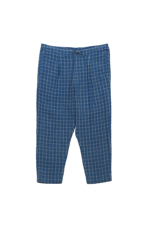 UNGENDERED INDIGO CHECK PANTS