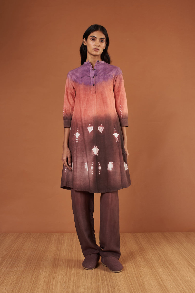 Multi Coloured Shibori Statement Dress