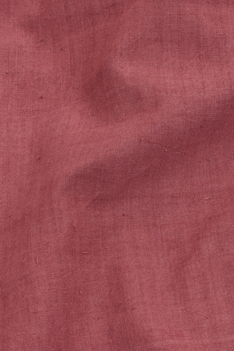 Chalk Pink Solid Men'S Shirt In Fine Cotton