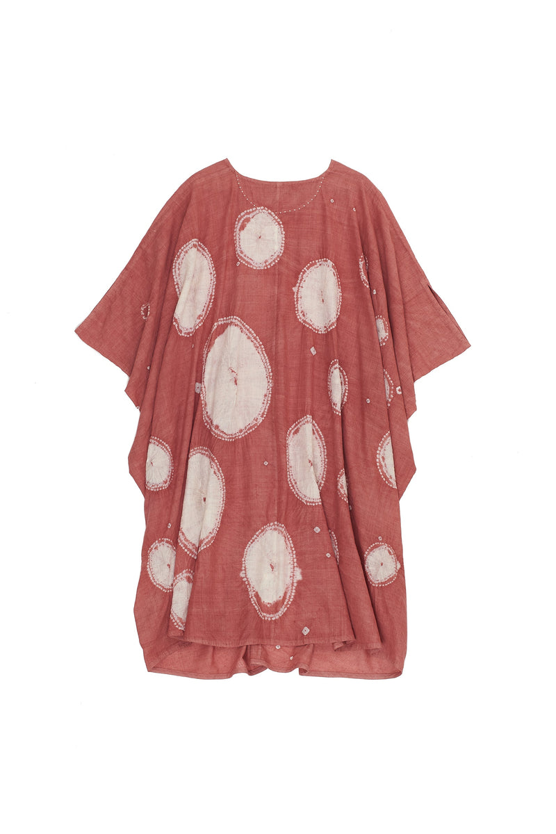 Chalk Pink Cotton Shibori Dress