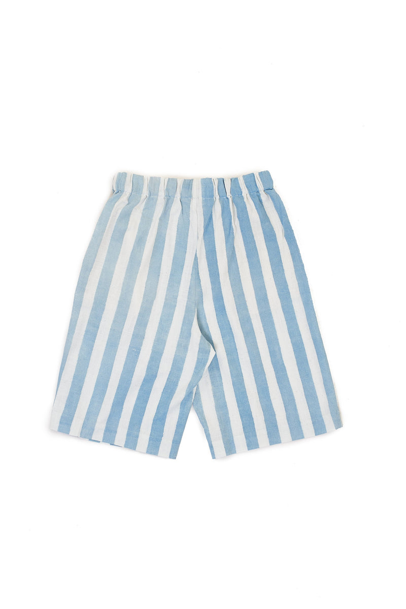 STRIPED COTTON SUMMER SHORTS