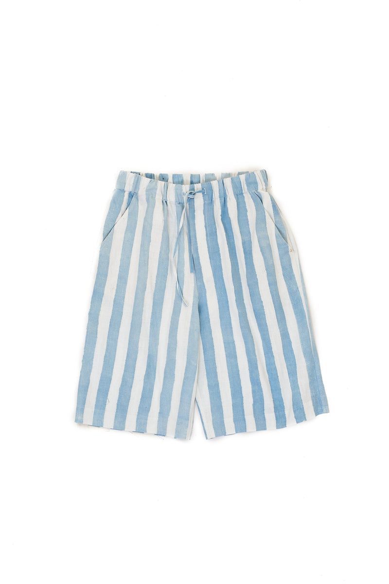 STRIPED COTTON SUMMER SHORTS