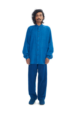 Indigo Classic Updated Linen Men's Shirt