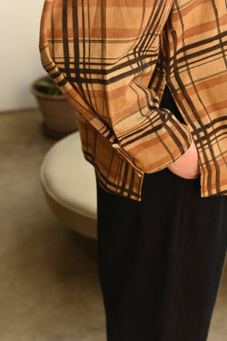 SMOCK BOAT NECK TOP