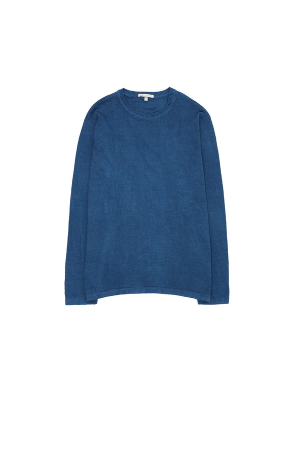 INDIGO FULLSLEEVE HANDSPUN KNIT T-SHIRT